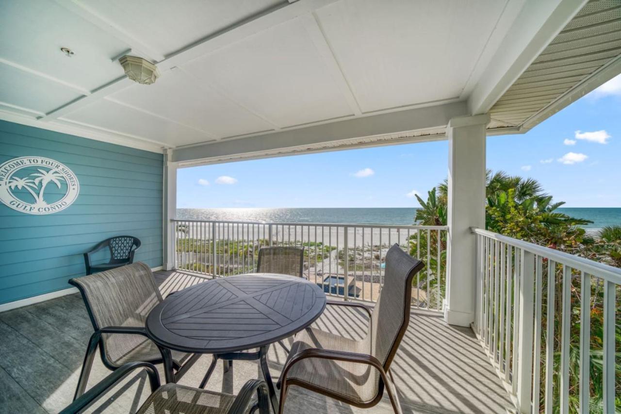 Four Shores Unit 3 Gulf Condo Direct Gulf With Pool And Spa Clearwater Beach Exterior photo