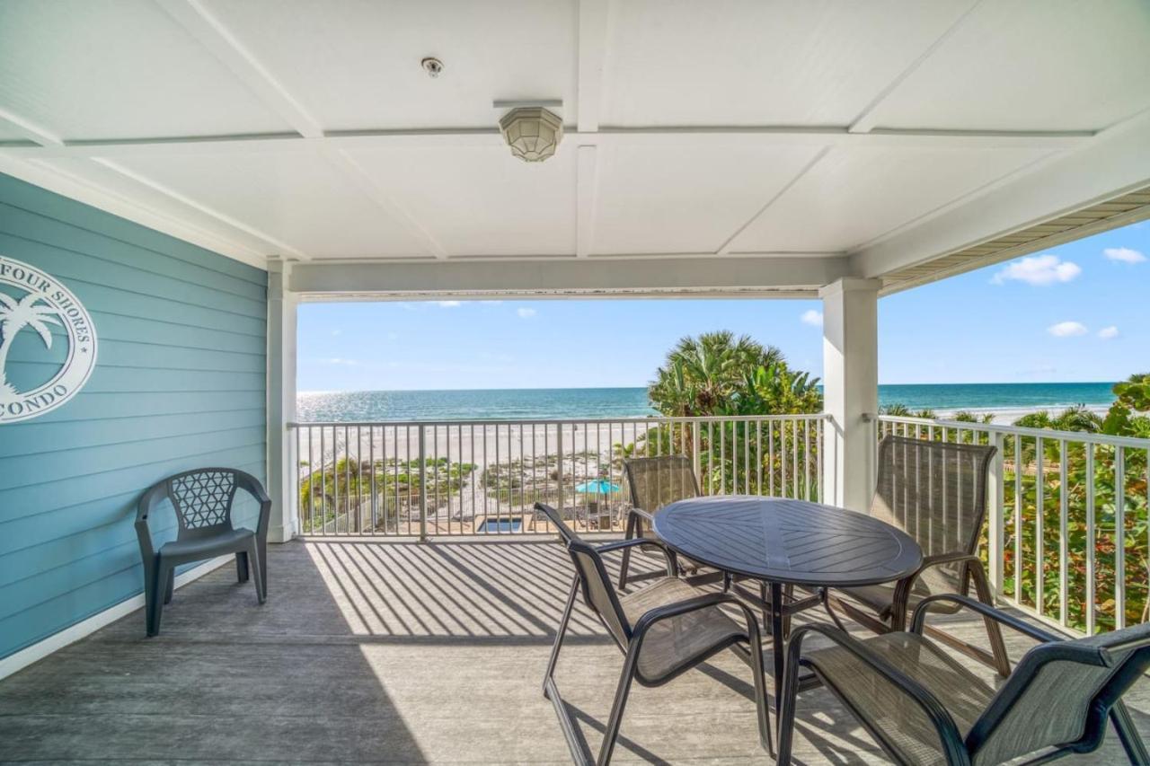 Four Shores Unit 3 Gulf Condo Direct Gulf With Pool And Spa Clearwater Beach Exterior photo